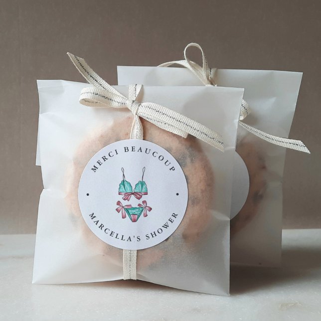 Adesivo Chá de panela lingerie Obrigado (Criador carregado)