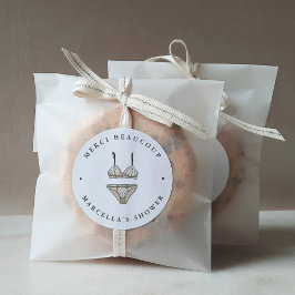 Adesivo Chá de panela lingerie Obrigado