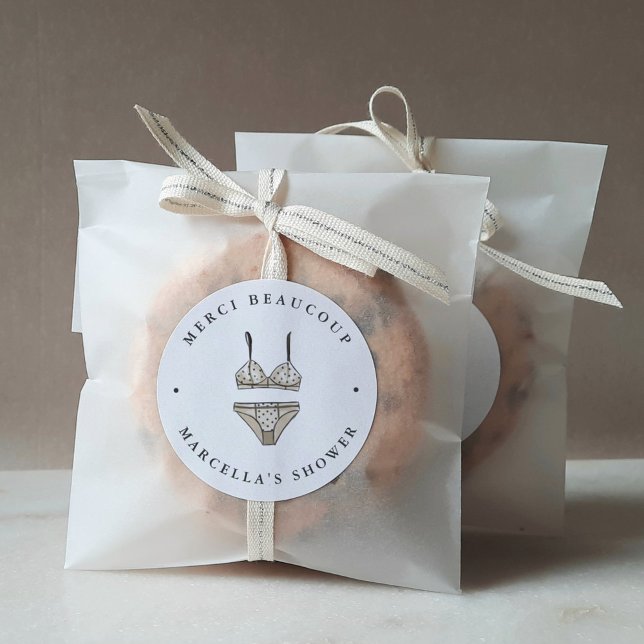 Adesivo Chá de panela lingerie Obrigado (Criador carregado)