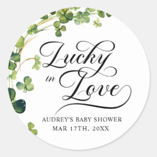 Adesivo Chá de Panela Lucky in Love Trevo Verde