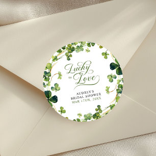 Adesivo Chá de Panela Lucky in Love Trevo Verde