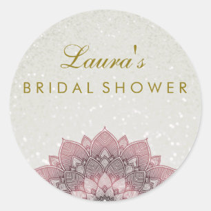 Adesivo Chá de panela Mandala Lotus Flower Pink