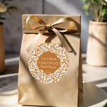 Adesivo Chá de panela mexicano talavera terracotta<br><div class="desc">Chá de panela mexicano talavera terracotta monograma obrigado personalizado você favorece adesivos modelo,  estilo talavera castanho e branco chá de panela adesivos personalizados para favores,  papel picado chá de panela impresso para adesivos mostarda talavera chá de panela adesivos personalizados vintage talavera obrigado você favorece adesivos</div>