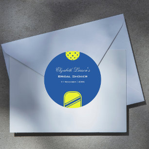 Adesivo Chá de panela Neon Azul Pickleball