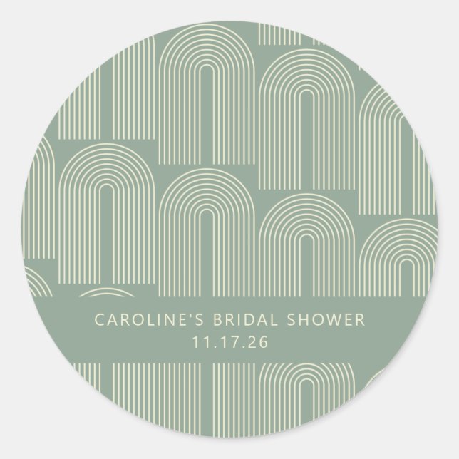 Adesivo Chá de panela Personalizado de Sage de Arte de Lin (Frente)