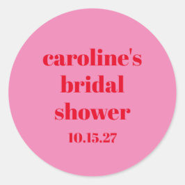 Adesivo Chá de panela Personalizado Vermelho Moderno Verme