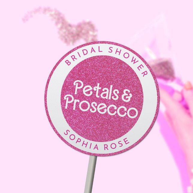 Adesivo Chá de panela Petals & Prosecco Floral Arch Boho (Criador carregado)