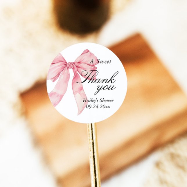 Adesivo Chá de panela Rosa, Arco Obrigado, Marcas Favoráve (Criador carregado)