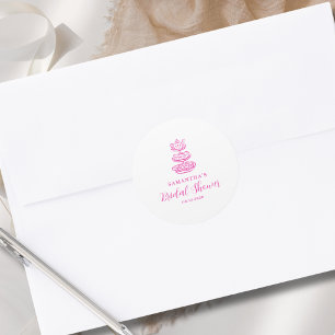 Adesivo Chá de panela rosa desenhado à mão moderna