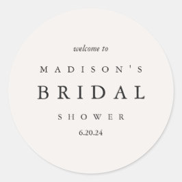 Adesivo Chá de panela Taupe e Tipografia Negra Boas-vindas