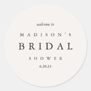 Adesivo Chá de panela Taupe e Tipografia Negra Boas-vindas