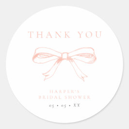 Adesivo Chá de panela Vintage Blush Arco Obrigado