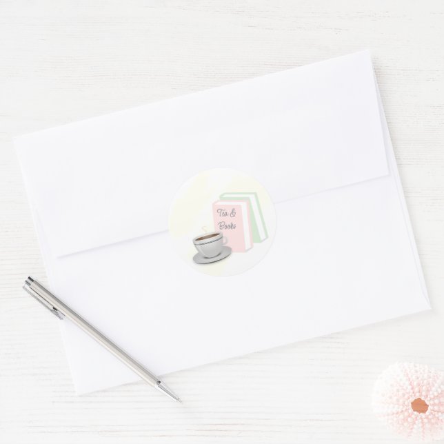 Adesivo Chá & Livros Chá de Noiva (Envelope)