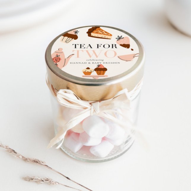 Adesivo Chá para Dois | Chá de fraldas Tea Party (Criador carregado)