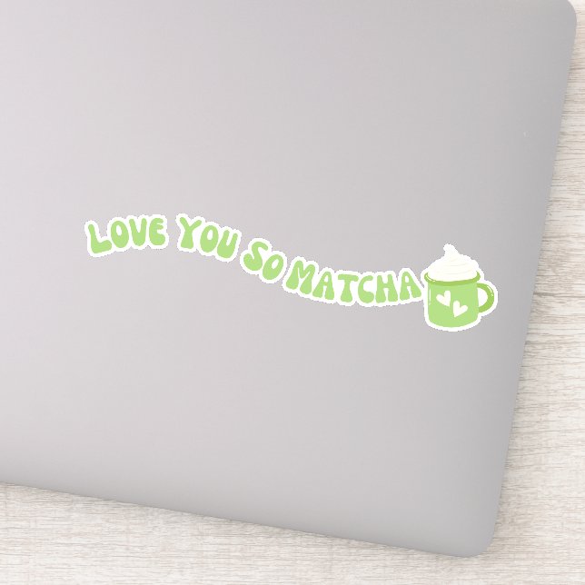 Adesivo Chá verde de Matcha, matcha (Detalhe)