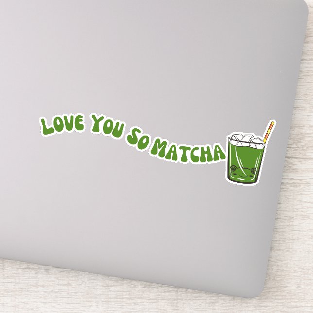 Adesivo Chá verde de Matcha, matcha (Detalhe)