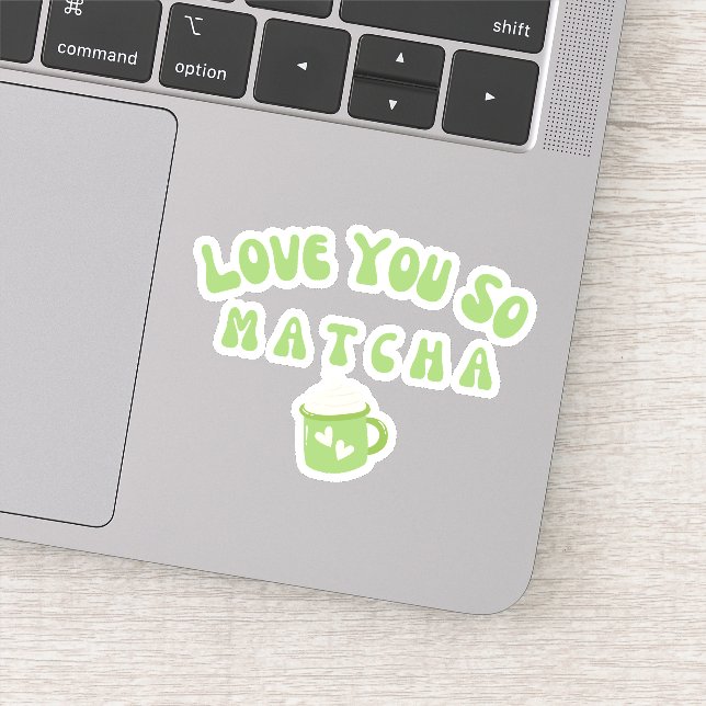Adesivo Chá verde de Matcha, matcha (Detalhe)