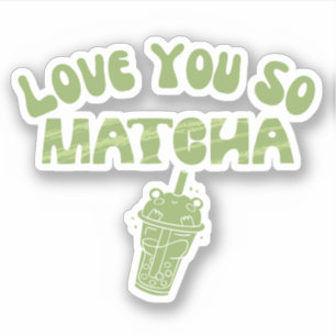 Adesivo Chá verde de Matcha, matcha
