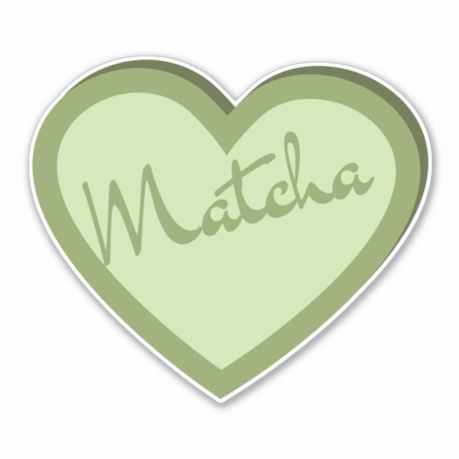 Adesivo Chá verde de Matcha, matcha (Frente)