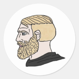 Adesivo Chad Wojak Stickers