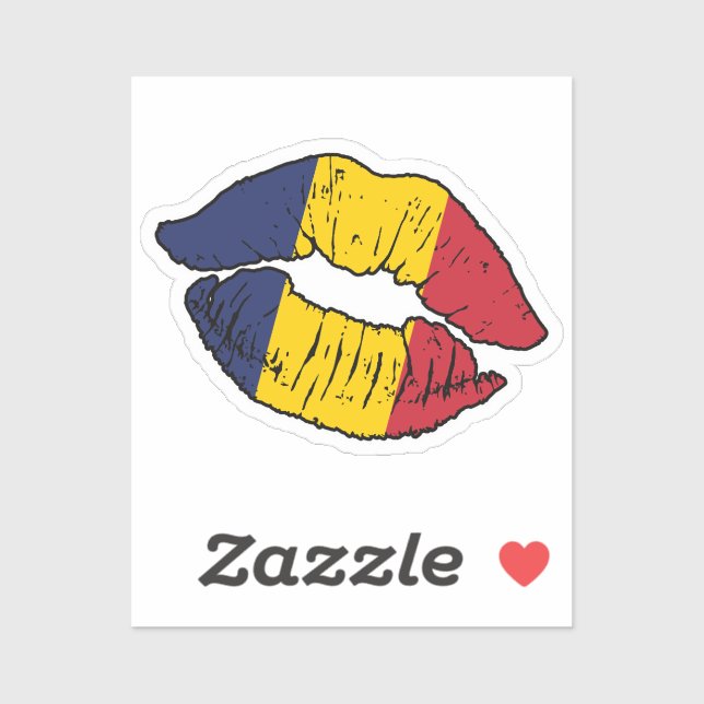 Adesivo Chade Chade Lipstick Love Flag (Folha)