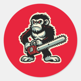 Adesivo Chainsaw Chimp