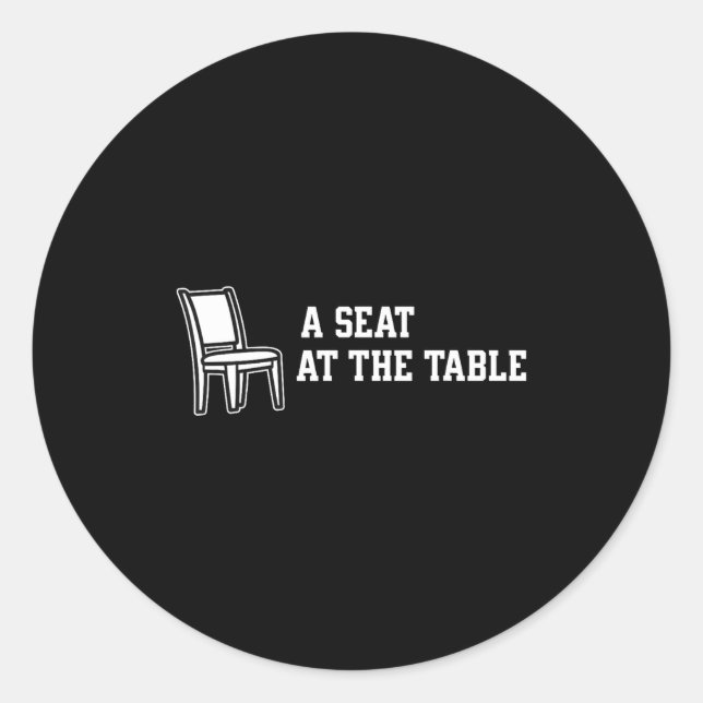 Adesivo Chair A Seat At The Table  (Frente)