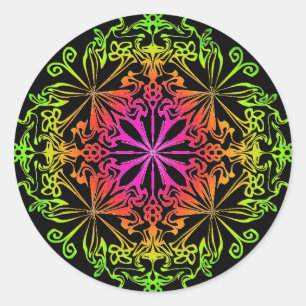 Adesivo Chakra floral design 