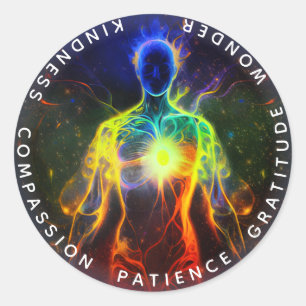 Adesivo Chakras Auras Humanas Calor de energia