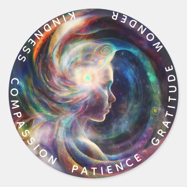 Adesivo Chakras | Auras Humanas | Calor de energia (Frente)