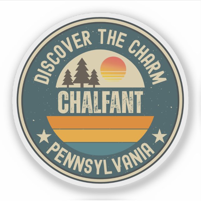 Adesivo Chalfant, Pennsylvania (Frente)