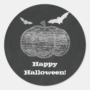 Adesivo Chalk Pumpkin Chalkboard Halloween Party Favor