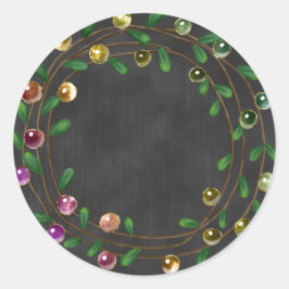 Adesivo Chalkboard Berry Wreath Sticker