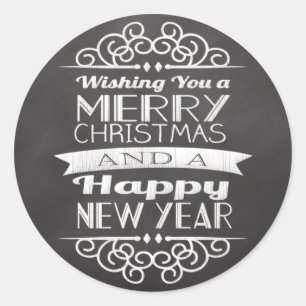 Adesivo Chalkboard Desejando-Te Feliz Natal