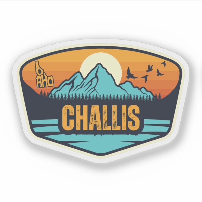 Adesivo Challis, Idaho (Frente)