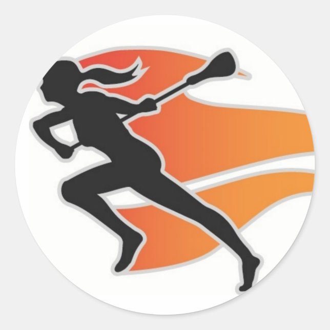 Adesivo Chama Lacrosse Circle Sticker (Frente)