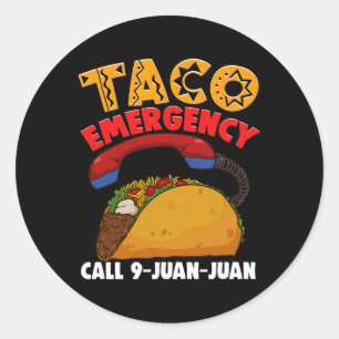 Adesivo Chamada de Emergência do Taco 9 Juan Cinco De Mayo