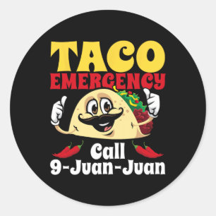 Adesivo Chamada de Emergência do Taco 9 Juan Funny Cinco d