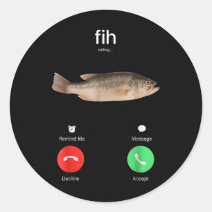 Adesivo Chamada Fih Lembrar-me Mensagem Recusar Aceitar Te