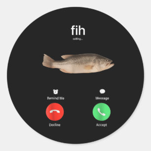 Adesivo Chamada Fih Lembrar-me Mensagem Recusar Aceitar Te