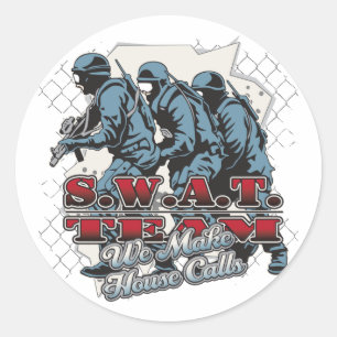 Adesivo Chamadas de casa da equipa SWAT