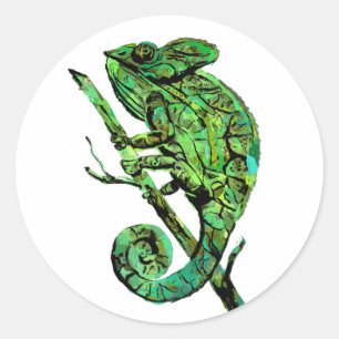 Adesivo Chamaleão muito verde
