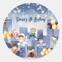 Chamando todos os super-heróis de aniversário de c