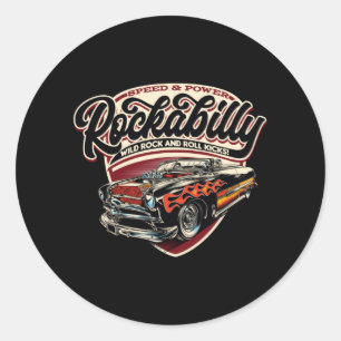 Adesivo Chamas de velocidade de rotação (Rockabilly Hotr