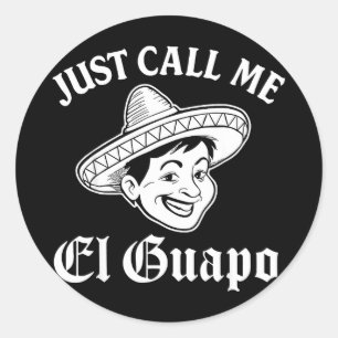 Adesivo Chame o guapo cinco de maio menino mexicano homens