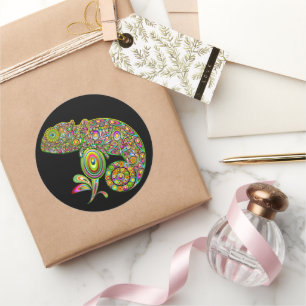 Adesivo Chameleon Psychedelic Fantasy