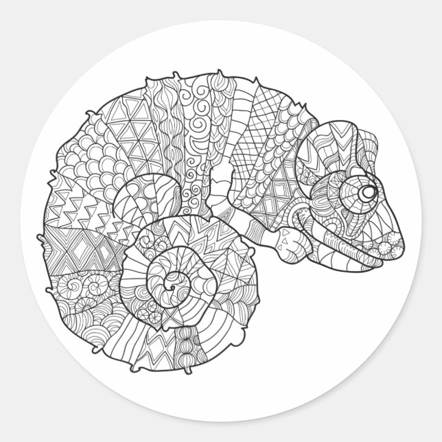 Adesivo Chameleon Zendoodle (Frente)