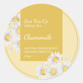 Adesivo Chamomile Herbal Tea Business Label