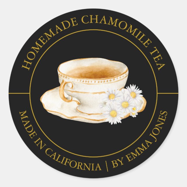 Adesivo Chamomile Tea Modern label (Frente)