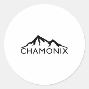 Adesivo Chamonix France Skiing